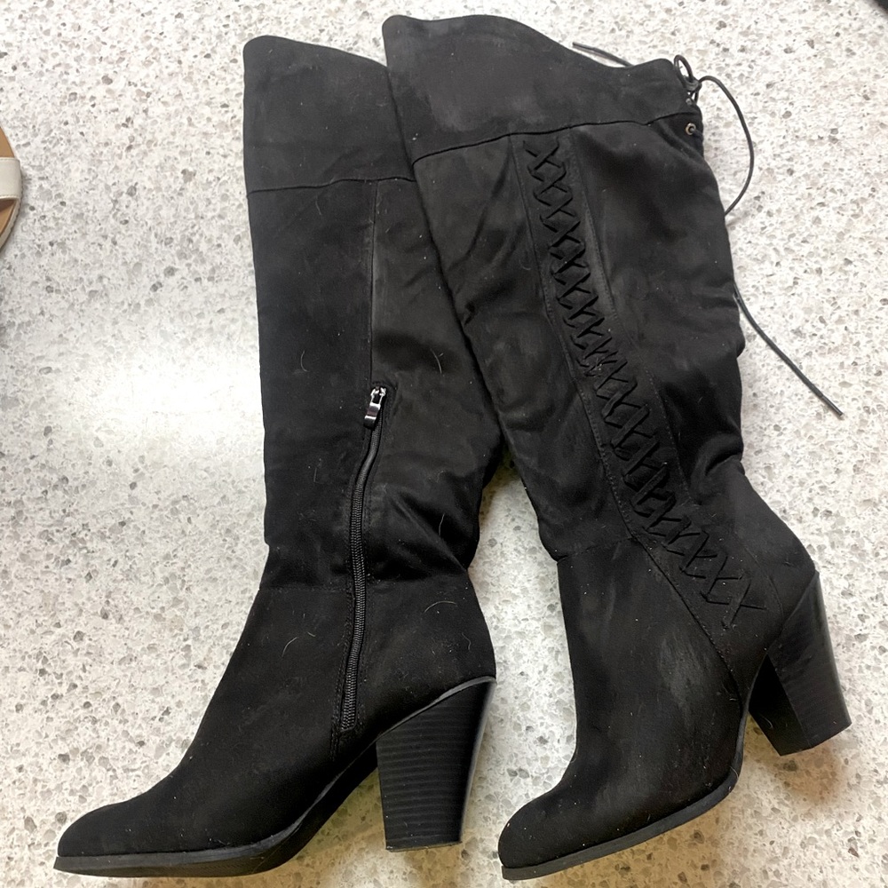 size 10 wide calf over the knee boot
